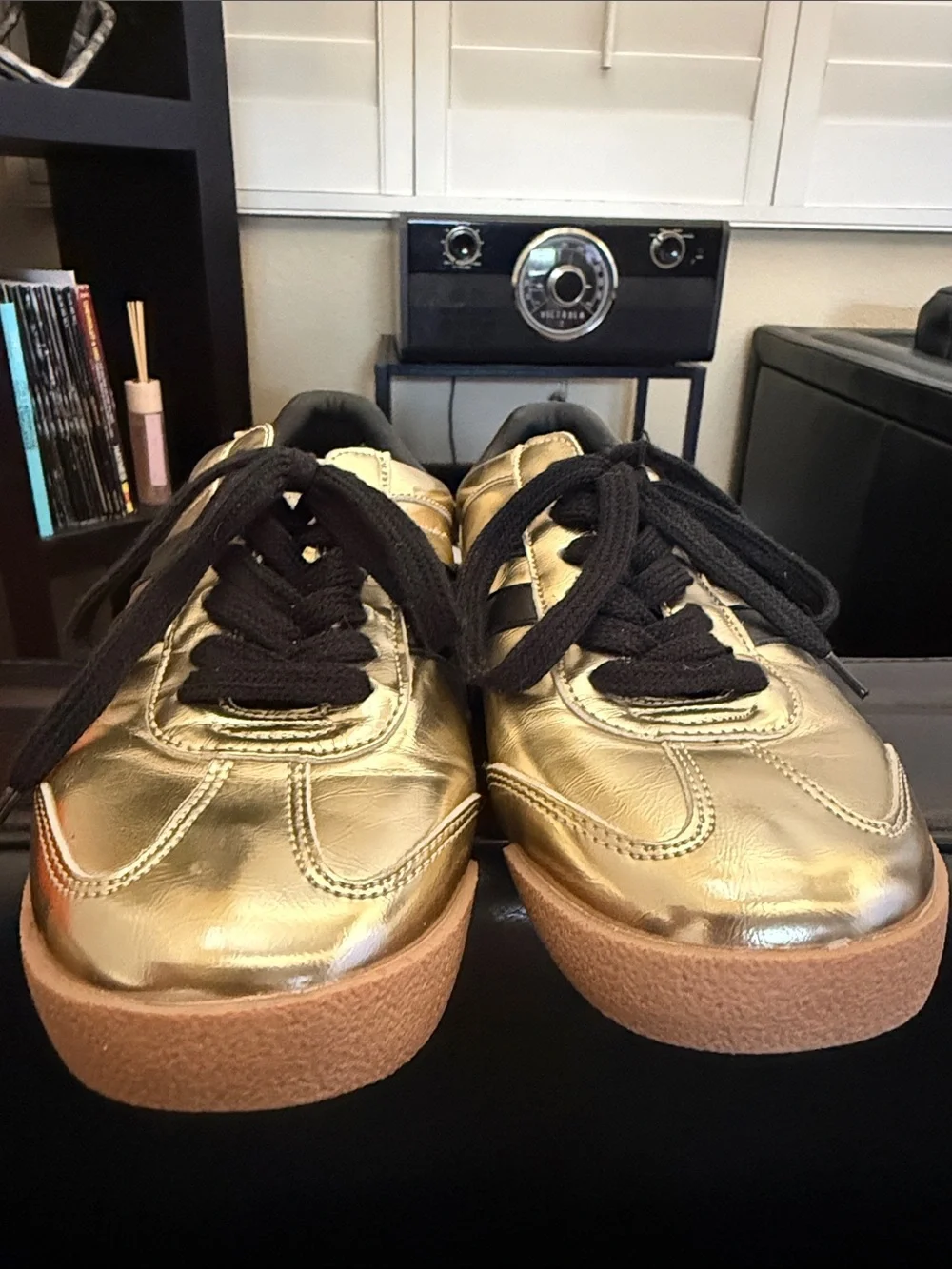 Steve Madden metallic gold